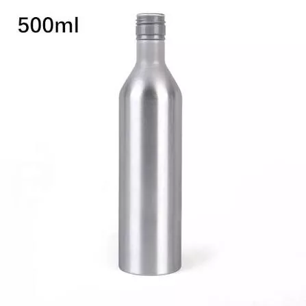 Λεπτό ψηλό μπουκάλι ποτού αλουμινίου 500 ml με βιδωτό καπάκι ROPP